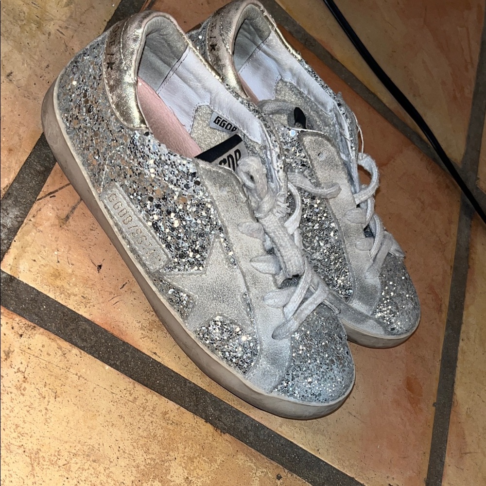 Golden Goose Sparkling Silver Women's Sneakers